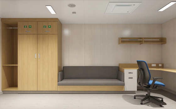 comprar unidade modular de 3 2 1 cabines do costume da casa pré-fabricada do quarto portátil Fabricação em linha