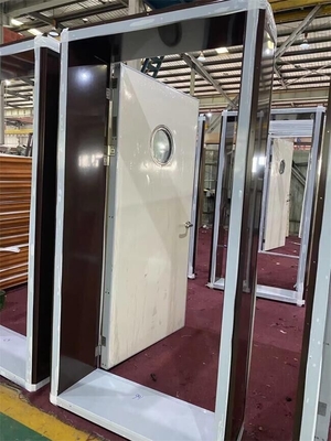 comprar Porta de aço avaliado do fogo A60 com o painel da visão do vidro de janela Fabricação em linha