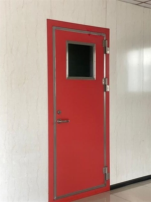 comprar Porta de aço à prova de fogo interna de vidro galvanizada ao metal da cavidade da garagem Fabricação em linha