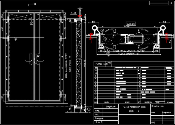 comprar Porta avaliado e quadro do fogo de aço inoxidável de aço à prova de fogo exterior comercial da porta 32x80 30x80 Fabricação em linha